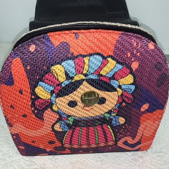 Maria\'s Mexican Leather Purse Backpack & Wallet Woven Handbag NICE‎ Doll Cute main image 8